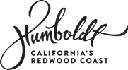 The image shows the text "Humboldt California's Redwood Coast" written in a stylized font.
