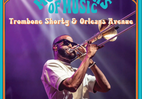 Concert poster for Trombone Shorty & Orleans Avenue at Gerald R. Ford Amphitheater, Vail, CO, on June 5.