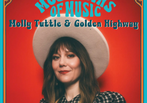 Concert poster for Molly Tuttle & Golden Highway at Gerald R. Ford Amphitheater, Vail, CO, on June 6, part of GoPro Mountain Games.